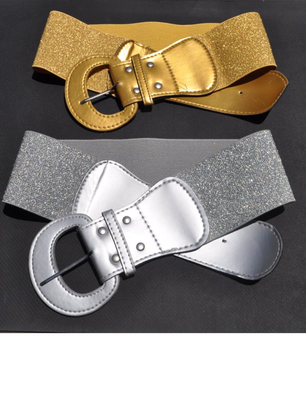 Women's Belt retro vintage Stretchy Cinch Belt 3 Inch Wide High Waist Horseshoe